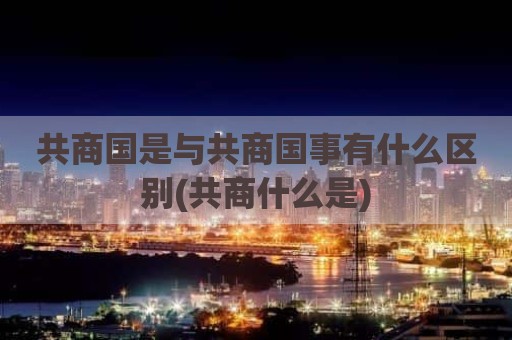共商国是与共商国事有什么区别(共商什么是)