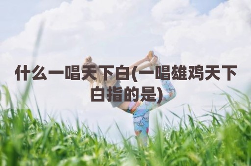 什么一唱天下白(一唱雄鸡天下白指的是)