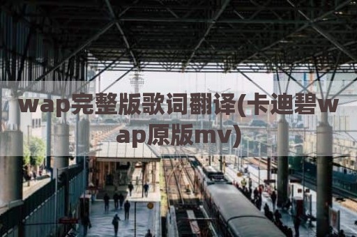 wap完整版歌词翻译(卡迪碧wap原版mv)