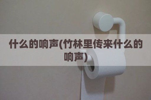 什么的响声(竹林里传来什么的响声)