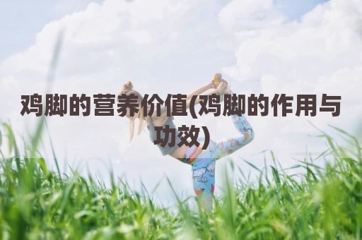 鸡脚的营养价值(鸡脚的作用与功效)