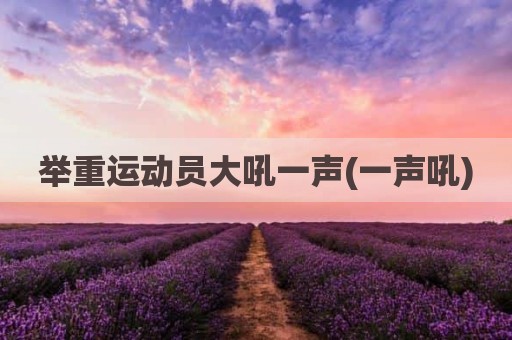 举重运动员大吼一声(一声吼)