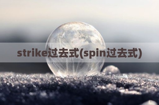 strike过去式(spin过去式)