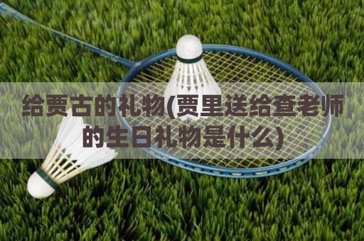 给贾古的礼物(贾里送给查老师的生日礼物是什么)