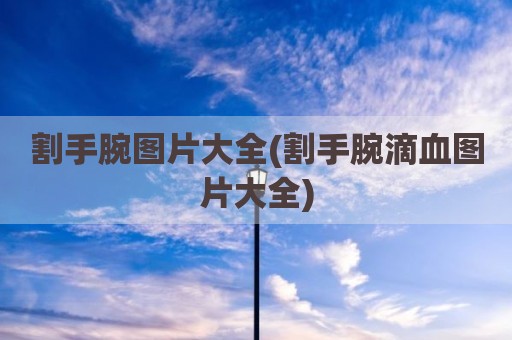 割手腕图片大全(割手腕滴血图片大全)