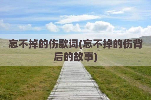 忘不掉的伤歌词(忘不掉的伤背后的故事)