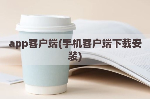 app客户端(手机客户端下载安装)
