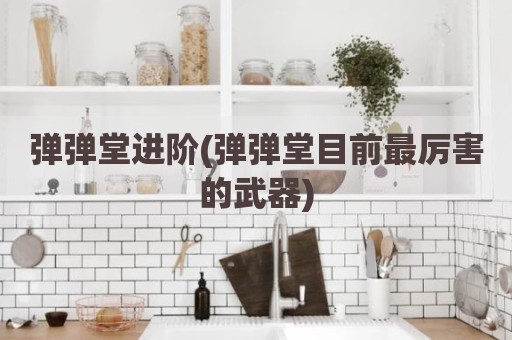 弹弹堂进阶(弹弹堂目前最厉害的武器)