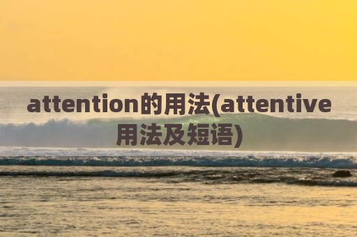 attention的用法(attentive用法及短语)