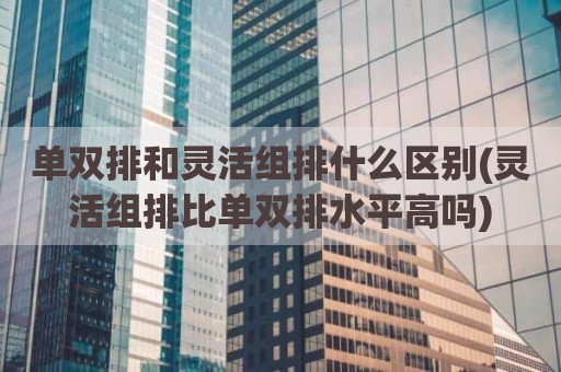 单双排和灵活组排什么区别(灵活组排比单双排水平高吗)