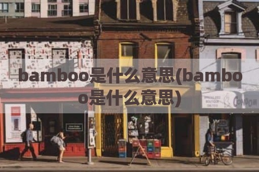 bamboo是什么意思(bamboo是什么意思)