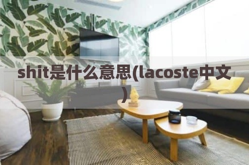 shit是什么意思(lacoste中文)