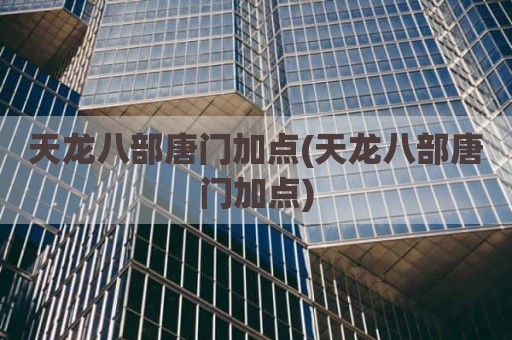 天龙八部唐门加点(天龙八部唐门加点)