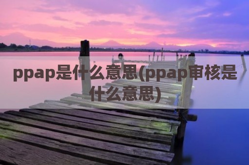 ppap是什么意思(ppap审核是什么意思)