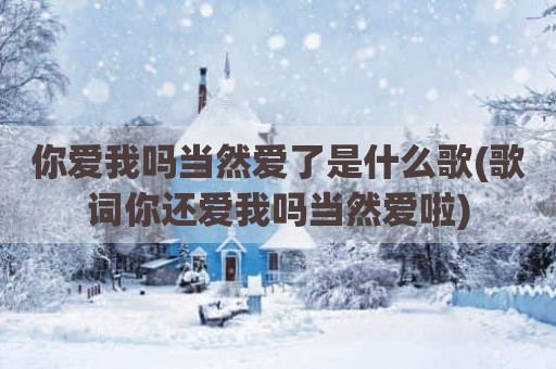你爱我吗当然爱了是什么歌(歌词你还爱我吗当然爱啦)