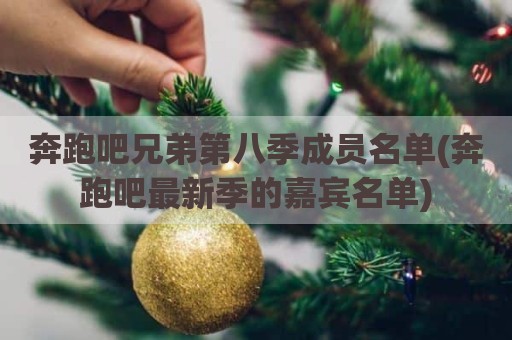 奔跑吧兄弟第八季成员名单(奔跑吧最新季的嘉宾名单)