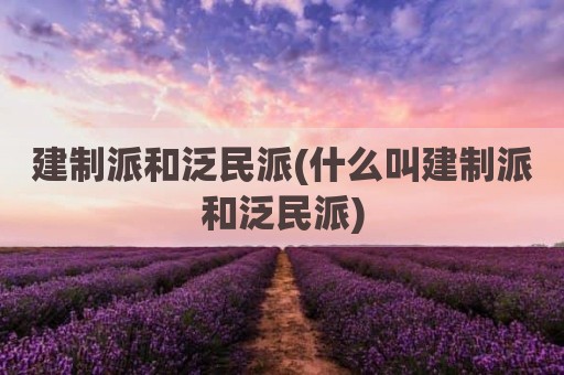 建制派和泛民派(什么叫建制派和泛民派)