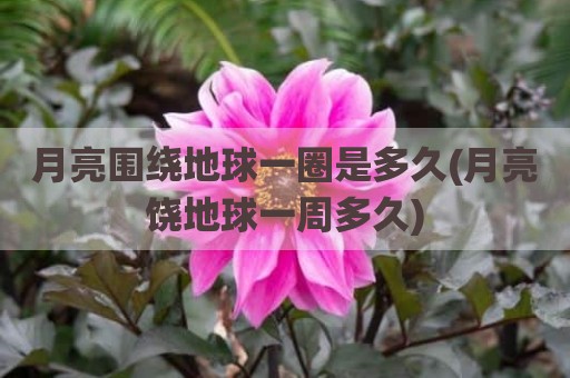 月亮围绕地球一圈是多久(月亮饶地球一周多久)