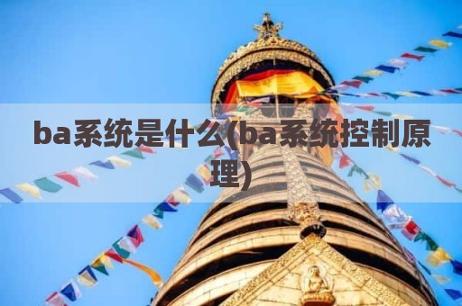 ba系统是什么(ba系统控制原理)