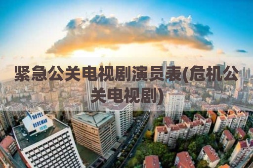 紧急公关电视剧演员表(危机公关电视剧)