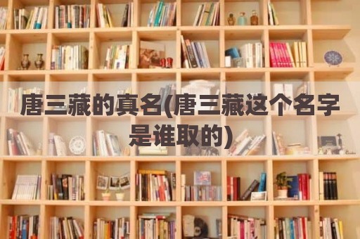 唐三藏的真名(唐三藏这个名字是谁取的)