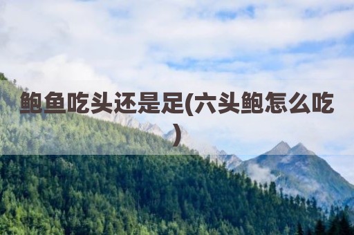 鲍鱼吃头还是足(六头鲍怎么吃)
