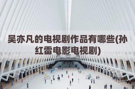 吴亦凡的电视剧作品有哪些(孙红雷电影电视剧)