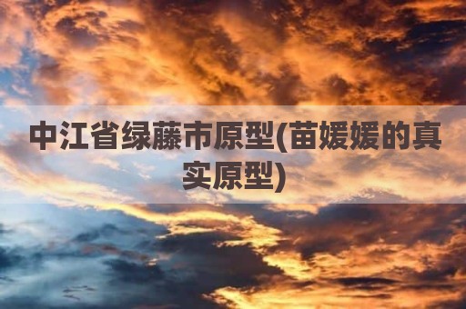中江省绿藤市原型(苗媛媛的真实原型)
