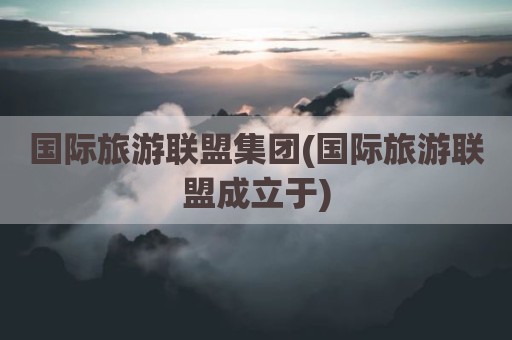 国际旅游联盟集团(国际旅游联盟成立于)