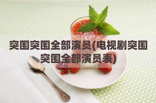 突围突围全部演员(电视剧突围突围全部演员表)