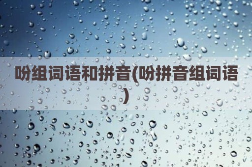 吩组词语和拼音(吩拼音组词语)