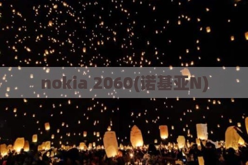 nokia 2060(诺基亚N)