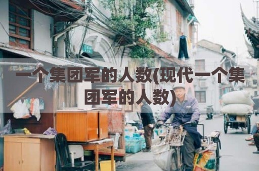 一个集团军的人数(现代一个集团军的人数)