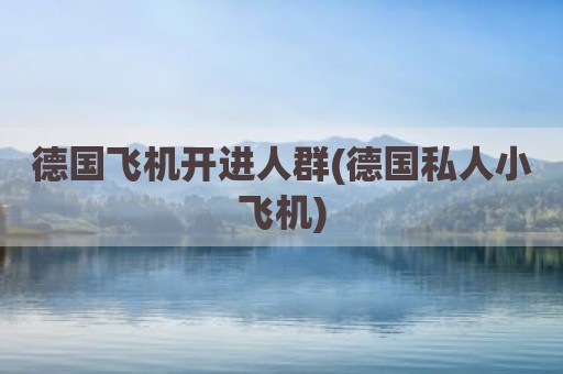 德国飞机开进人群(德国私人小飞机)