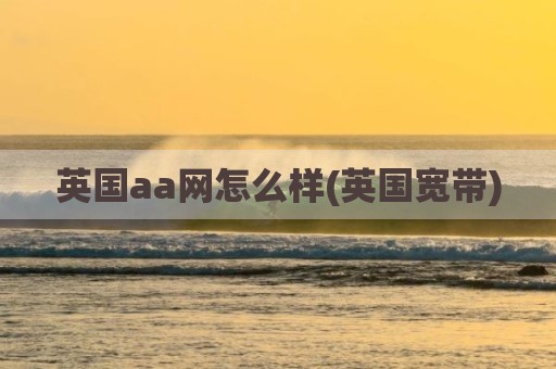 英国aa网怎么样(英国宽带)