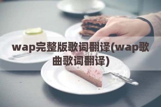 wap完整版歌词翻译(wap歌曲歌词翻译)