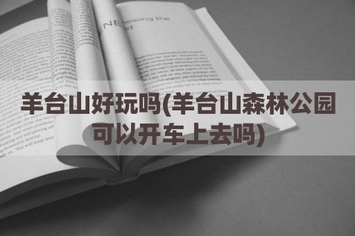 羊台山好玩吗(羊台山森林公园可以开车上去吗)