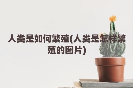 人类是如何繁殖(人类是怎样繁殖的图片)