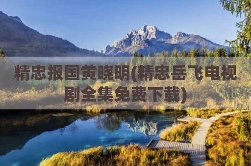 精忠报国黄晓明(精忠岳飞电视剧全集免费下载)