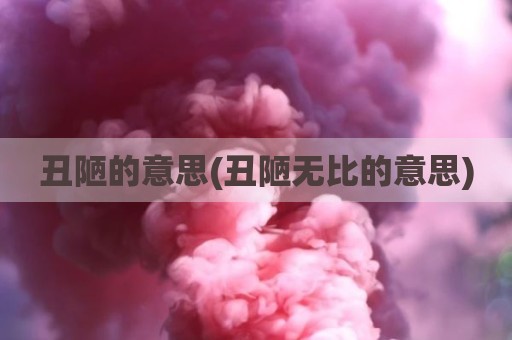丑陋的意思(丑陋无比的意思)