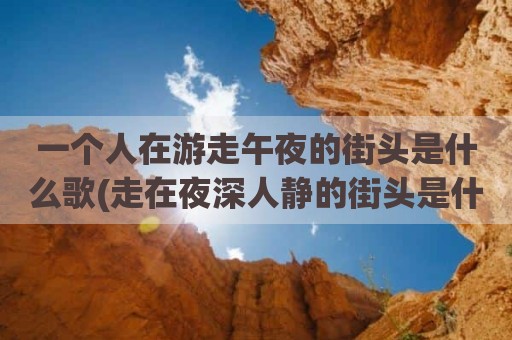 一个人在游走午夜的街头是什么歌(走在夜深人静的街头是什么歌)