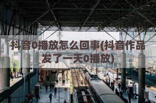 抖音0播放怎么回事(抖音作品发了一天0播放)