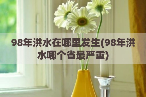 98年洪水在哪里发生(98年洪水哪个省最严重)