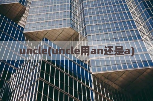 uncle(uncle用an还是a)