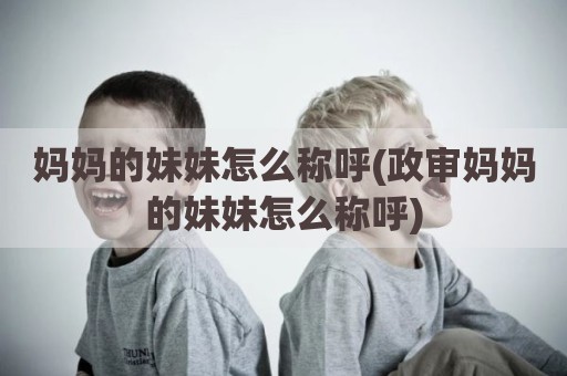 妈妈的妹妹怎么称呼(政审妈妈的妹妹怎么称呼)
