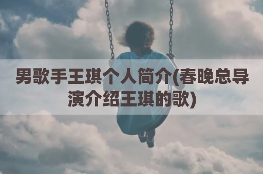 男歌手王琪个人简介(春晚总导演介绍王琪的歌)
