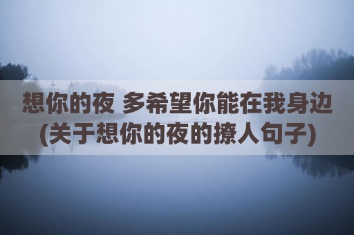 想你的夜 多希望你能在我身边(关于想你的夜的撩人句子)