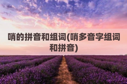 哨的拼音和组词(哨多音字组词和拼音)
