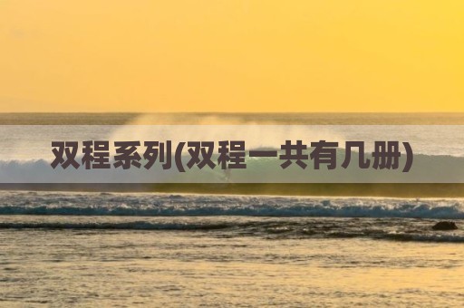 双程系列(双程一共有几册)