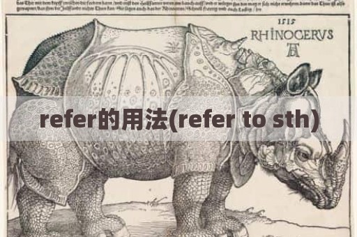 refer的用法(refer to sth)